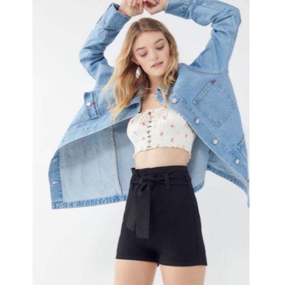 Urban Outfitters BDG Belted High Rise Pinup Shorts - Picture 1 of 4